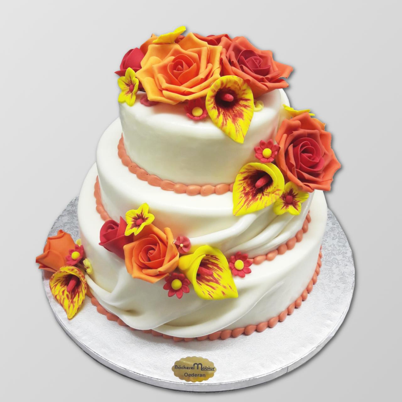 H.A.39 kleine Hochzeits-Aufsatztorte